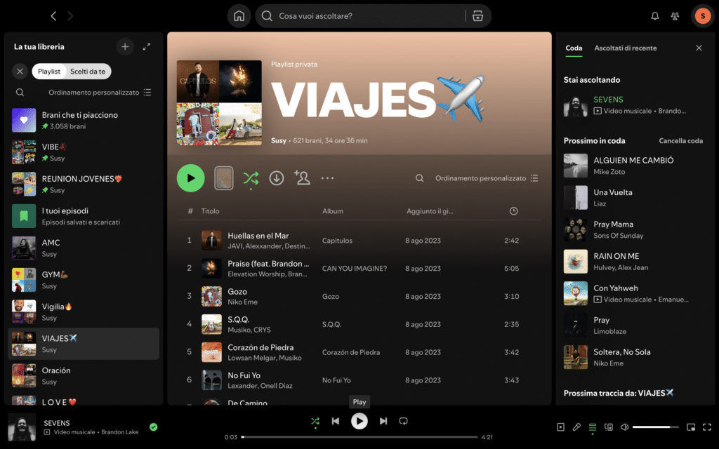 screenshot playlist Spotify